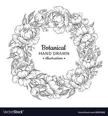 Then he looked at this own flower. Images Of Floral Wreath Drawing