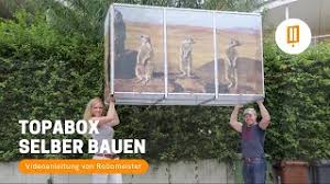 Es soll ihnen nur grob zeigen, welche schritte sie durchführen schwieriger wird es, wenn sie sich entscheiden eine mülltonnenbox aus kunststoff oder metall zu bauen. Topabox Mulltonnenbox Selber Bauen Video Anleitung Von Rollomeister Youtube