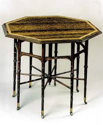 Table Godwin Design Collinson Lock Manufacture C 1878 Macassar Ebony With Graining And Rosewood Iv Octagon Table Aesthetic Movement Aesthetic Roots