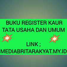 Contoh yang dibagikan ini merupakan format yang dapat digunakan oleh lembaga, instansi, dan khususnya sekolah/madrasah baik sd/mi, smp/mts, sma/ma, smk. Buku Register Kepala Urusan Tata Usaha Dan Umum Terbaru Format Ms Exel Media Brita Rakyat