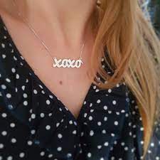 Sterling Silver Xoxo Necklace Hugs And Kisses Necklace Etsy Xoxo Necklace Necklace Etsy Silver Engagement Rings