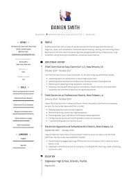 Free and premium resume templates and cover letter examples give you the ability to shine in any all resume and cv templates are professionally designed, so you can focus on getting the job and. Free Electrician Resume Sample Template Example Cv Resume Examples Electrician Resume Template