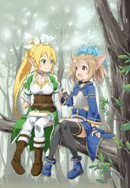 leafa x silica x pina sword art sword art online online art