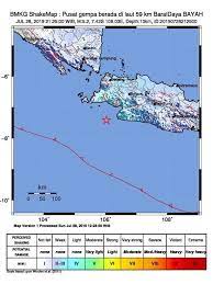 Tabel 20 data gempa terbaru. Ini Pusat Gempa M 5 2 Di Banten