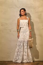 Saia great delicate Midi Renda Carmen Branco