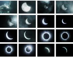 Von links beginnend sind einzelaufnahmen der sonne. Sonnenfinsternis Lexikon Der Physik