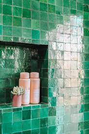 The Mindwelling Our Main Bathroom Reveal Zellige Tile Bathroom Interior Design Green Bathroom