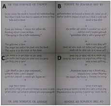 Symmetry Free Full Text On The Legibility Of Mirror Reflected And Rotated Text Html