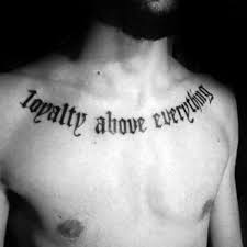 50 Loyalty Tattoos For Men Faithful Ink Design Ideas Loyalty Tattoo Tattoos For Guys Chest Tattoo