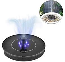 Solarbetriebene Springbrunnenpumpe Solarbrunnen Fur Das Vogelbad Mit 8 Led Bunten Lichtern Schwimmende In 2020 Solarbetriebene Wasserpumpe Springbrunnen Solarbrunnen
