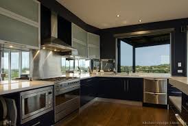 Modern Kitchen Of The Day A Deep Blue Kitchen With An Amazing View European Kitchen Design Modern Kitchen Furniture Kitchen Design Gallery