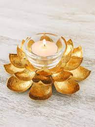 At your doorstep faster than ever. Steel Tealight Candleholder Gleaming Lotus Tea Lights Lotus Candle Holder Candle Holders