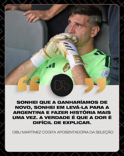 Dibu Martinez refletiu ap&oacute;s derrota na final da Copa do Mundo 2026. #DibuMartinez #CopaDoMundo2026 #CopaDoMundo