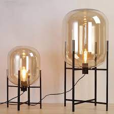 europe oda pulpo table lamp glass shades metal lamp body desk light amber gray color shades table deco lamp for bedroo oda floor lamp oda table lamp floor lamp