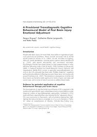 Worksheets are cognitive behaviour therapy, your very own tf cbt workbook, cognitive. Pdf A Provisional Transdiagnostic Cognitive Behavioural Model Of Post Brain Injury Emotional Adjustment