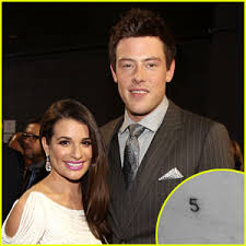 The number 5 was the jersey number of monteith's character. Cory Monteith Photos News And Videos Just Jared Page 4