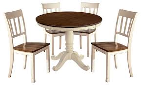 Whitesburg Dining Table And 4 Chairs Brown Cottage White Dining Table Kitchen Table Settings White Dining Room Table