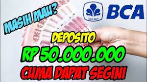 Atau bca per senin 19 juli 2021 lalu, kembali memangkas suku bunga deposito rupiah. Deposito 50 Juta Di Bank Bca Dapat Bunga Berapa Untung Atau Malah Rugi Boy Tk Deposito Youtube