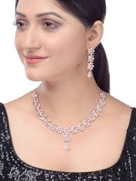 White stone necklace hotsell with price