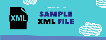 4 New Sample Xml File Learning Container
