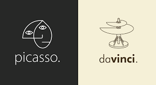 Esse Designer Criou Logotipos Exclusivos Para Pintores Famosos Publicitarios Criativos