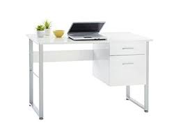 Halton Desk 99 Contemporary Designwhite Finish And Metal Frame Coordinate With Halton Bookcase And File Cartsmall D Office Desk Desk With Drawers White Desks