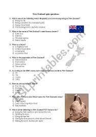 Buzzfeed staff, canada keep up with the latest daily buzz with the buzzfeed daily newsletter! New Zealand Quiz Esl Worksheet By Phillipa47