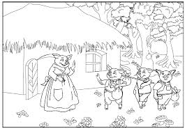 View and print full size. The Three Little Pigs Story Coloring Pages Coloring Home