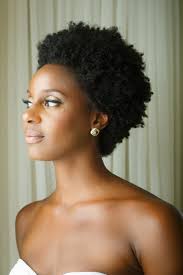 Short natural hairstyle for black women. Wedding Hairstyles For Black Women African American Wedding Haircuts
