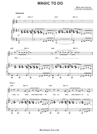 Free, curated and guaranteed quality with ukulele chord charts, transposer and auto scroller. Magic To Do Sheet Music Pippin Musical Sheetmusic Free Com