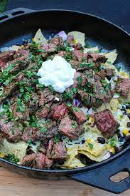 There are loads of pictures, great pictures in this cookbook for you to enjoy. Steak Bomb Sandwich Ein Familienfest New Ideas Steak Nachos Campfire Food Grilled Steak Recipes