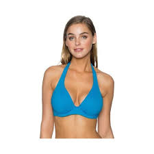 Womens Sunsets Muse Halter Underwire Size 34d 34 French Blue