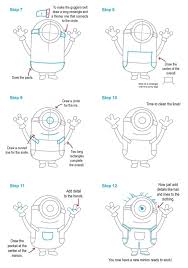 How To Draw Cool Stuff How To Draw A Minion Step By Step Diy Tutorial In 2020 Cool Drawings Drawing Tutorial Easy Draw On Photos