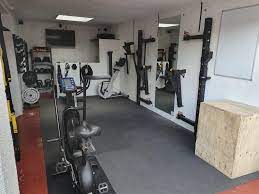My 2019 home gym refurbished with walk through.online coaching: 12 Months In The Making My Single Garage Gym Just Need To Paint Fitness Fitnessmotivation Fitnessfreaks Workout Garage Gym Home Gym Decor Home Gyms Ideas