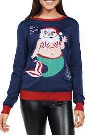 Tipsy Elves Mermanta Christmas Sweater Nordstrom Rack