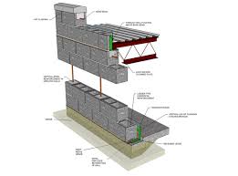 I am fine with the water leaking onto the slab, it will run straight to the basin, as i will build a concrete berm. Single Wythe Reinforced Concrete Block