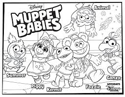 Here you will find coloring pages of the muppet babies. Muppet Babies Coloring Pages