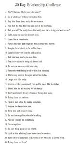 30 Days Of Appreciating Your Man Relationship Challenge Healthy Relationships Relationship
