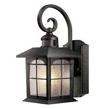 Home Decorators Collection Brimfield 220 1 Light Aged Iron Motion Sensing Outdoor Wall Lantern Sconce Hb7251ma 292 Outdoor Wall Mounted Lighting Wall Mount Lantern Wall Lantern