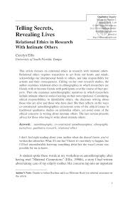 Pdf Telling Secrets Revealing Lives
