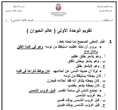 اللغة العربية ورقة عمل مهارات متنوعة للصف الثالث ملفاتي