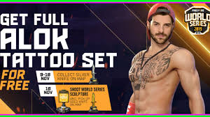Free fire ka ye mod thoda bahut pubg se milta hai lekin garena free fire me 50 players participate karte hai free fire mo. Freefire World Seres 16 11 Events How To Collect Alok Tattoo Set In Hindi Freefire New Events Youtube