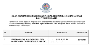 Saya adalah ejen hartanah yang berdaftar di bawah lembaga pentaksir, penilai dan ejen hartanah malaysia. Jawatan Kosong Terkini Lembaga Penilai Pentaksir Ejen Hartatanah Dan Pengurus Harta Kerja Kosong Kerajaan Swasta