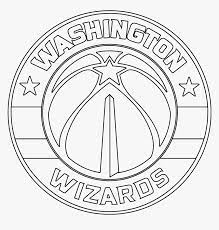 The wizards have discontinued the use of the bearded magician/wizard/partial moon logo that was introduced in 1997. Washington Wizards Black And White Logo Hd Png Download Kindpng
