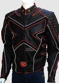X Men Black Wolverine Biker Costume Leather Jacket Biker Costume Celebrity Jackets Jackets