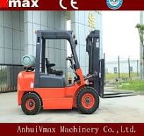 Vmax 3 Ton Forklift LPG/Gas/CNG Engine Powered Forklift Truck (CPQD30)