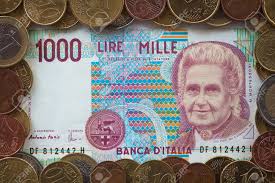 Old Italian Banknote 1000 Lire And Eur Coins Stock Photo Picture And Royalty Free Image Image 11637821