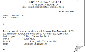 Sudah pasti bahasa yang digunakan harus. Contoh Surat Undangan Rapat Osis Dalam Bahasa Inggris Sample Surat Undangan