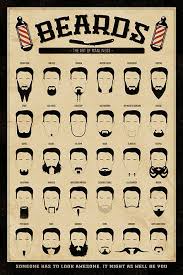 Beard Gang Chart Movember Mustache Goatee Barber Brand New