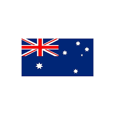 La bandera de australia está formada por un diseño con forma rectangular de fondo azul oscuro y con las proporciones 1 x 2. Bandera Australia